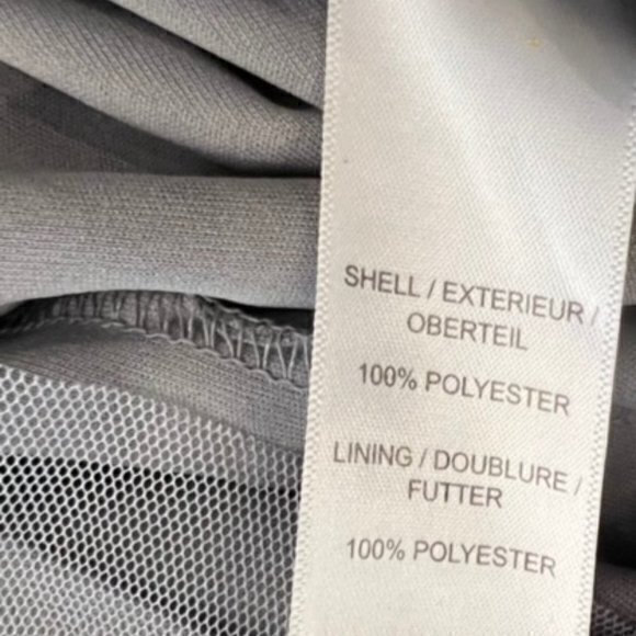 ADRIANNA PAPELL Womens Size 8 Blouson Cocktail Dress BEADED Grey Short PARTY - Picture 13 of 14